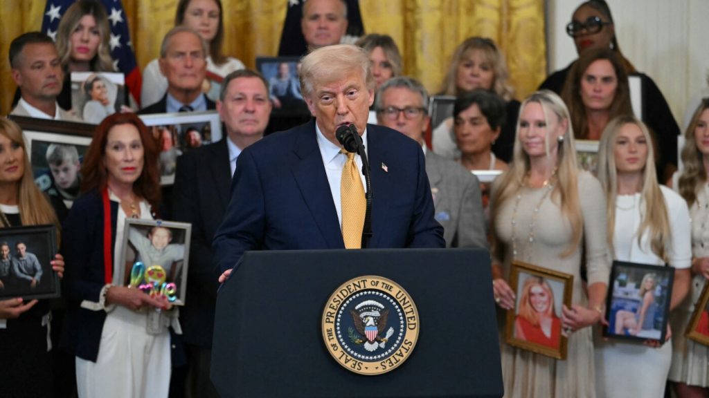 As drug deaths hit five-year low, Trump continues to cite fentanyl as major threat : NPR