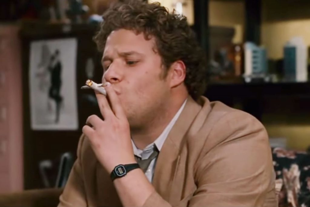 Seth Rogen says 'sometimes I will' smoke weed with fans