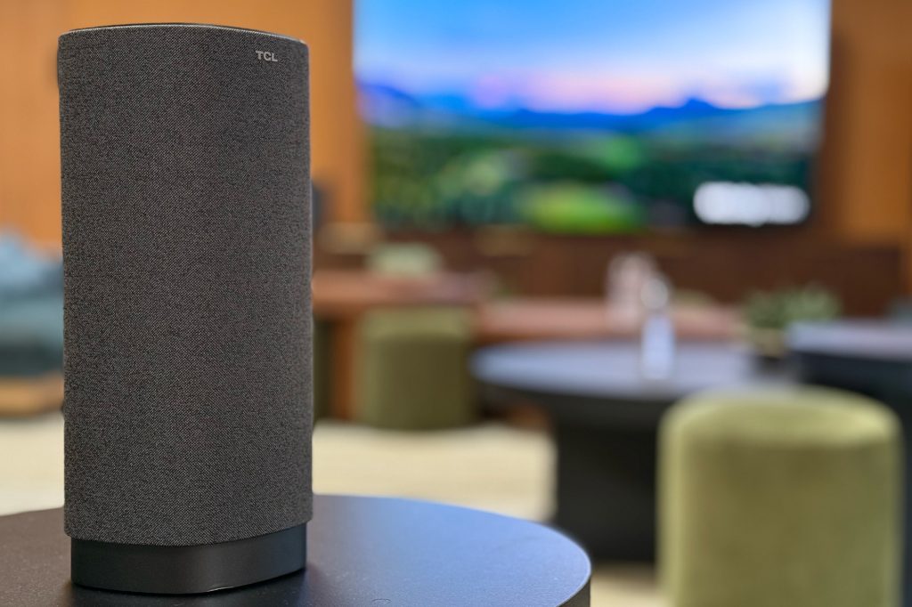 TCL's new Z100 speakers are the first with Dolby Atmos FlexConnect, which promises to make surround sound setup super easy