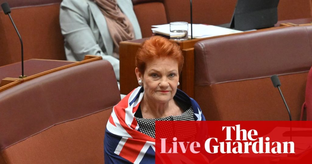 Australia politics live: Nationals cross floor to back Pauline Hanson motion on immigration; Bob Carr defends China visit | Australia news