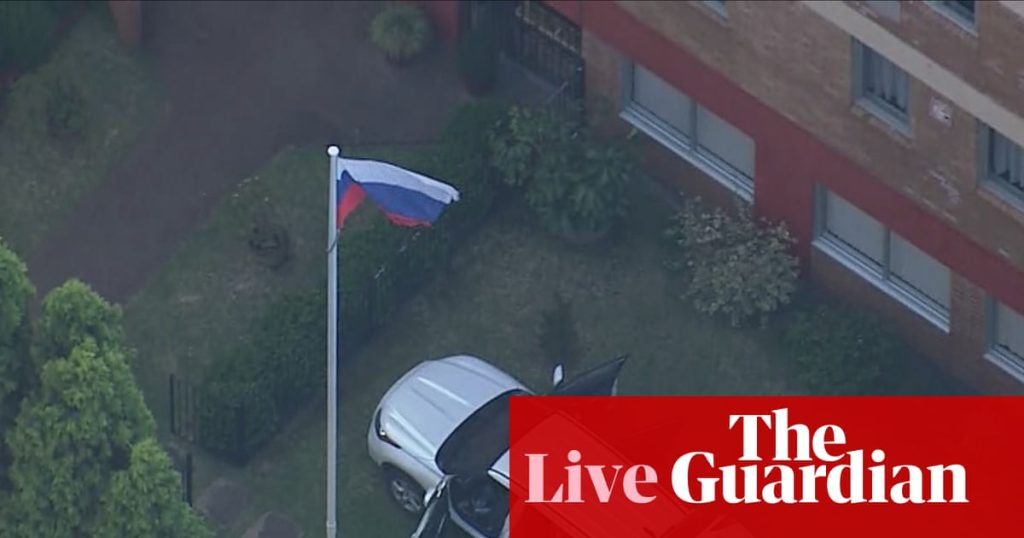 Australia politics live: arrest after car allegedly rams Russian consulate; Aly says Nazis exploited anti-immigration protests to prey on ‘legitimate concerns’ | Australia news
