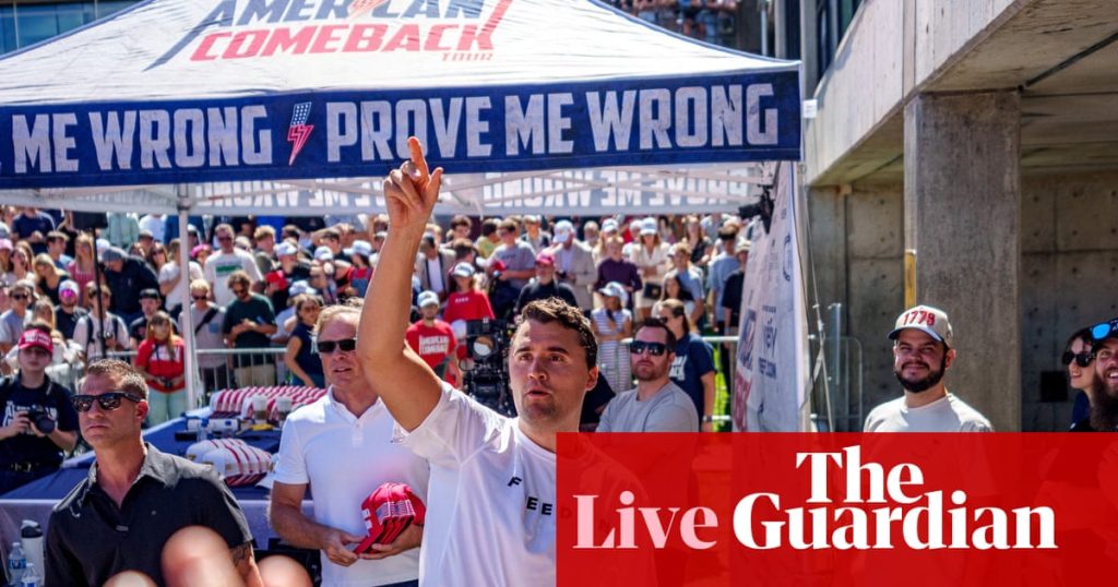 Charlie Kirk shooting latest: Trump blames ‘radical left’, but does not mention attacks on Democrats as search for suspect continues | Charlie Kirk shooting