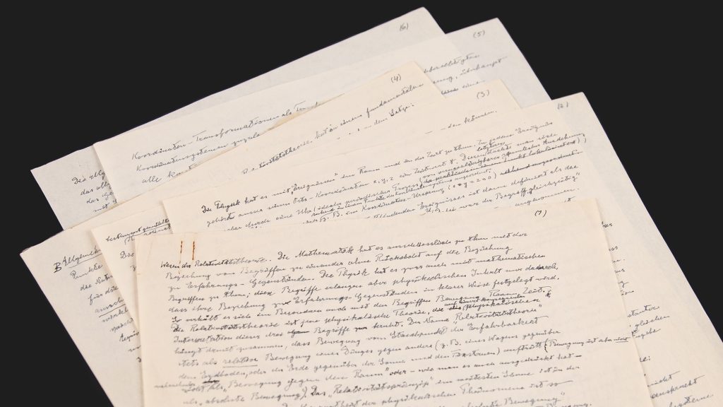 Einstein's handwritten encyclopedia entry could fetch $200,000
