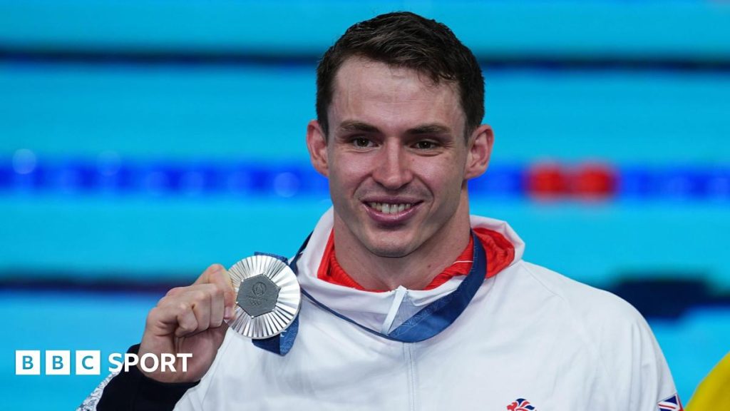 Ben Proud before the men's 50m freestyle semi-finals at the 2025 World Aquatics Championships