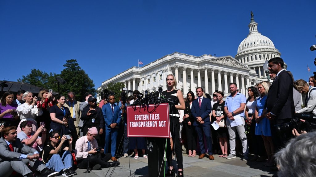Epstein survivors call for full release of government files : NPR