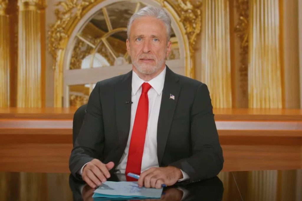 Jon Stewart reacts to Jimmy Kimmel's suspension on 'The Daily Show'