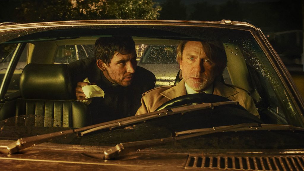 Josh O'Connor and Daniel Craig in 'Wake Up Dead Man: A Knives Out Mystery.'