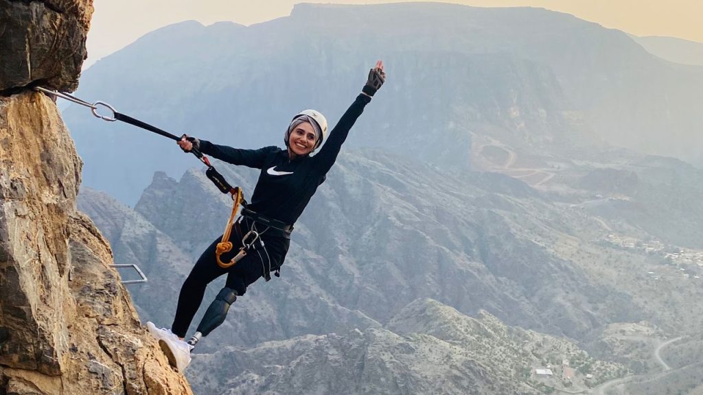 On a Cliffside in Oman, Para-Athlete Zainab Al-Eqabi Finds Her Freedom
