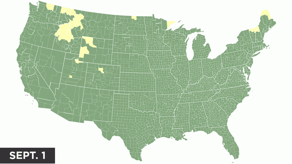 See when fall foliage could peak in your area : NPR