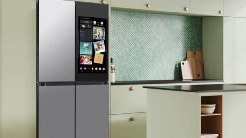 A fridge from Samsung's AI Family Hub+ series.
