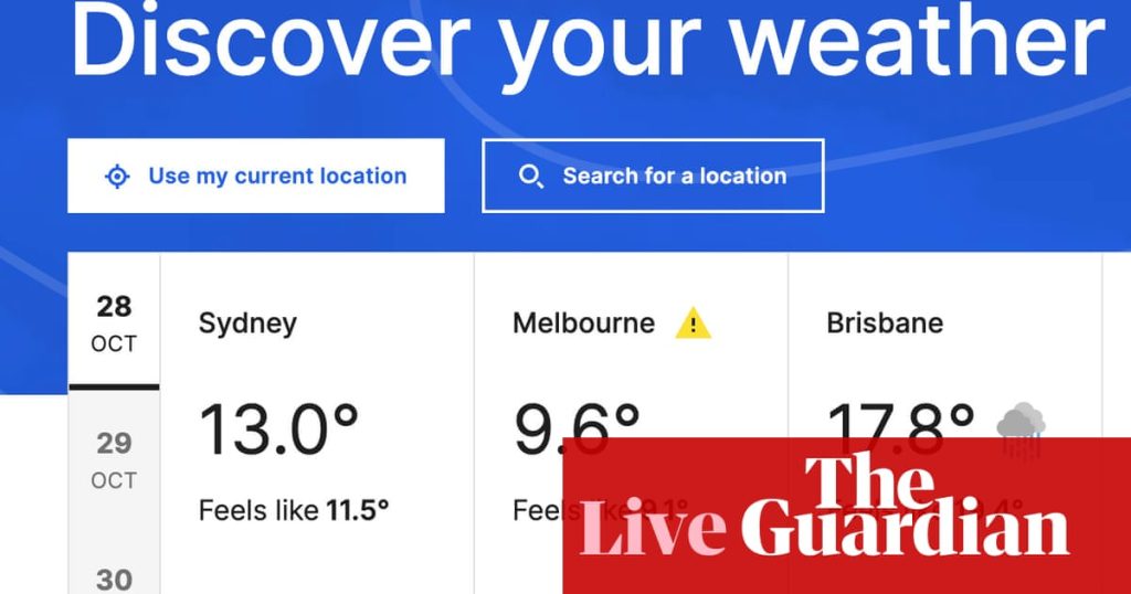 Australia politics live: BoM told to make changes to new website; one in 10 couldn’t afford necessary health care last year | Australia news Australia politics live: BoM told to make changes to new website; one in 10 couldn’t afford necessary health care last year | Australia news