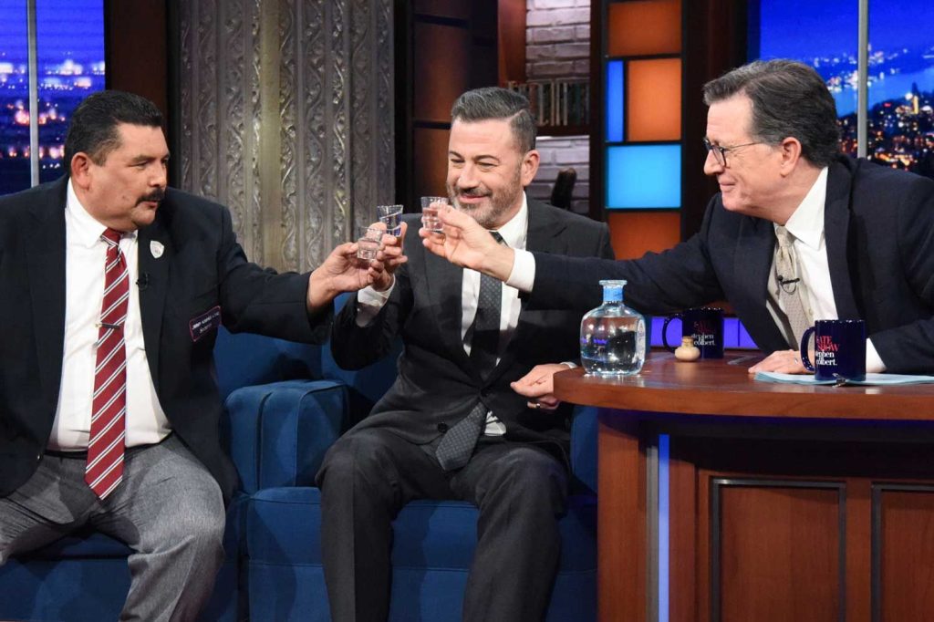 Jimmy Kimmel details his suspension while a guest on 'The Late Show With Stephen Colbert'