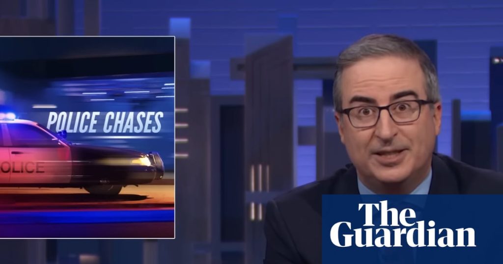 John Oliver on the dangers and ubiquity of police chases: ‘Something has to be done’ | John Oliver John Oliver on the dangers and ubiquity of police chases: ‘Something has to be done’ | John Oliver
